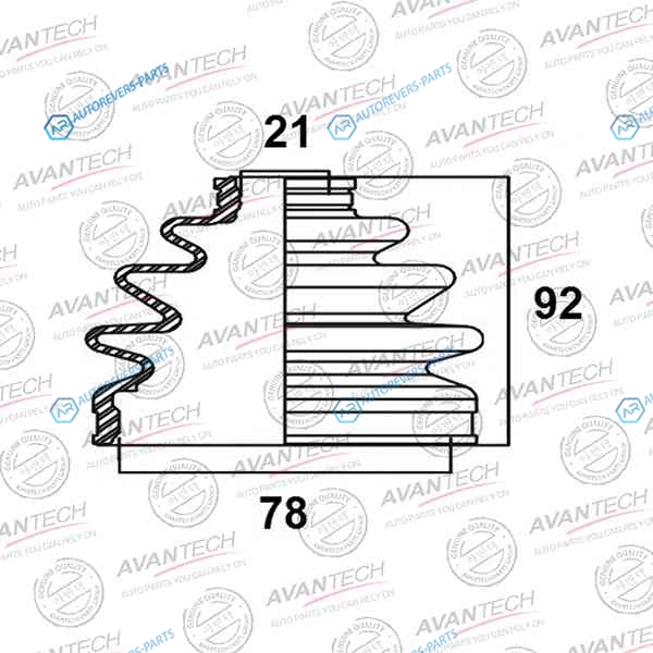 BD0605 Пыльник привода Avantech