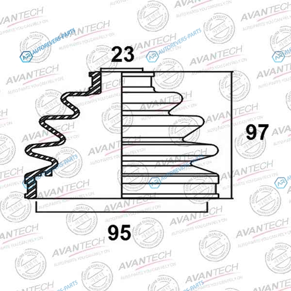 BD0202 Пыльник привода Avantech