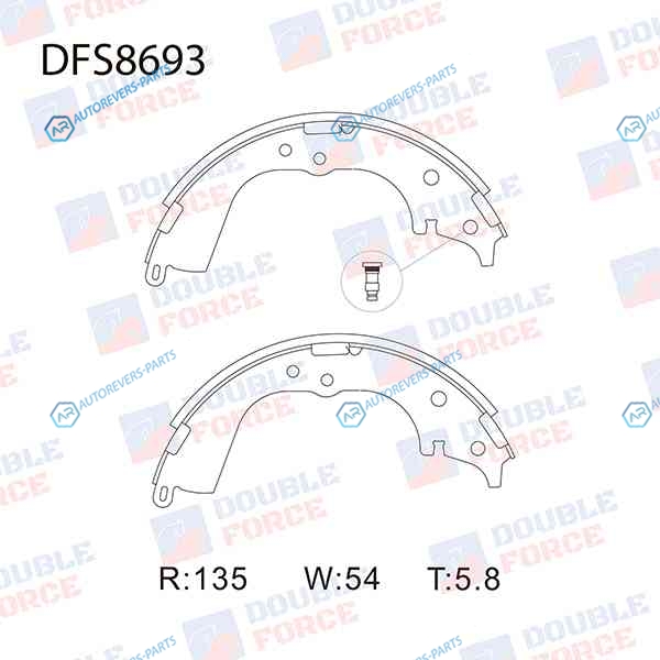 DFS8693 Колодки тормозные барабанные Double Force