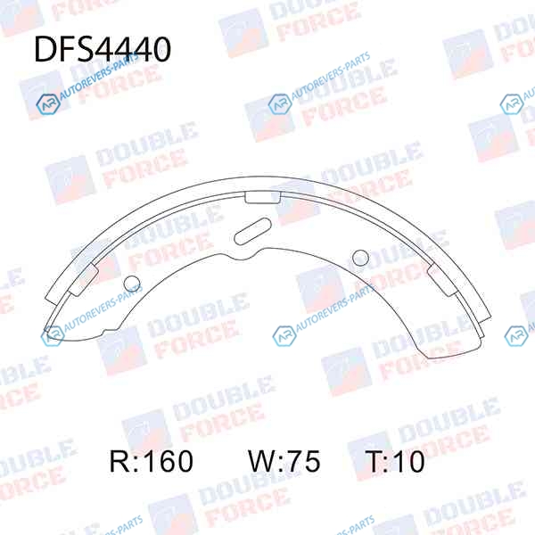 DFS4440 Колодки тормозные барабанные Double Force