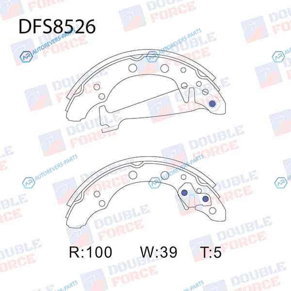 DFS8526 Колодки тормозные барабанные Double Force