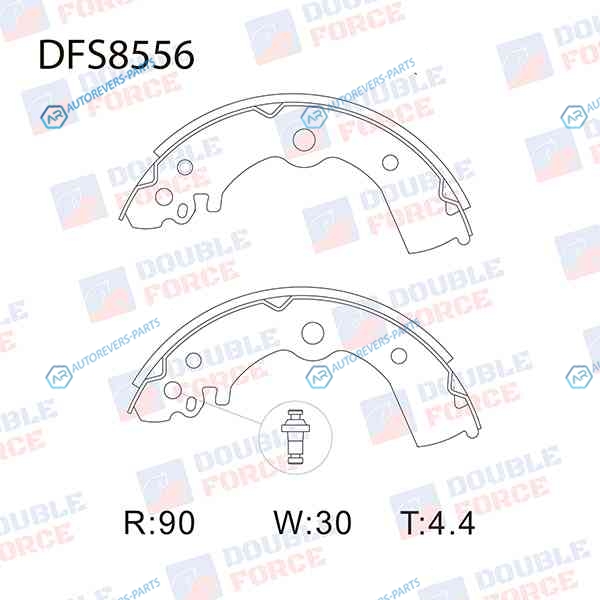 DFS8556 Колодки тормозные барабанные Double Force