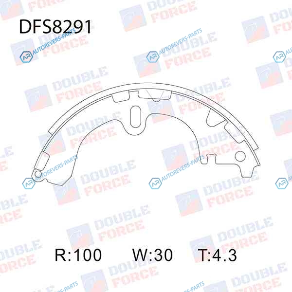 DFS8291 Колодки тормозные барабанные Double Force