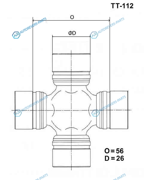 TT-112 Крестовина карданного вала TOYO