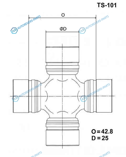 TS-101 Крестовина карданного вала TOYO