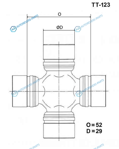 TT-123 Крестовина карданного вала TOYO