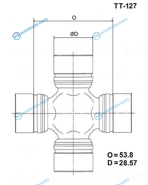 TT-127 Крестовина карданного вала TOYO