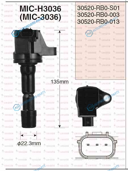MICH3036 Катушка зажигания New-Era