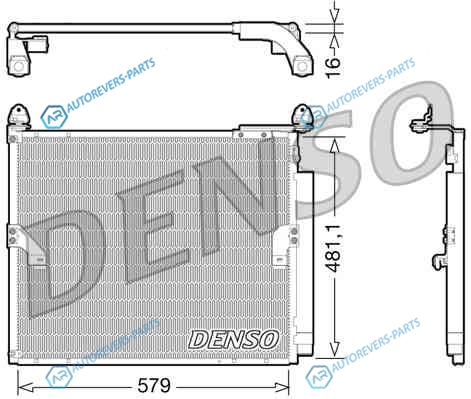 DCN50019 Радиатор кондиционера DENSO