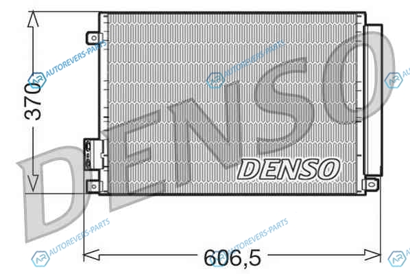 DCN09045 Радиатор кондиционера DENSO
