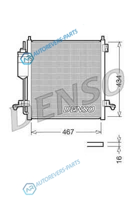 DCN45001 Радиатор кондиционера DENSO