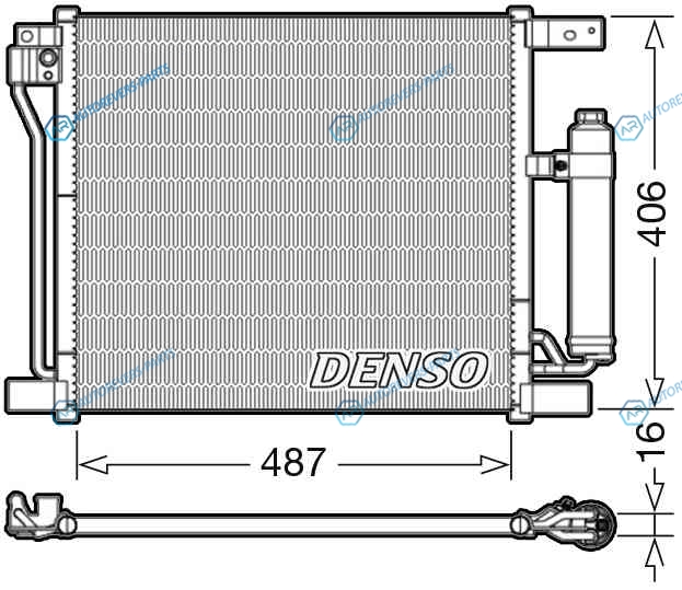 DCN46021 Радиатор кондиционера DENSO