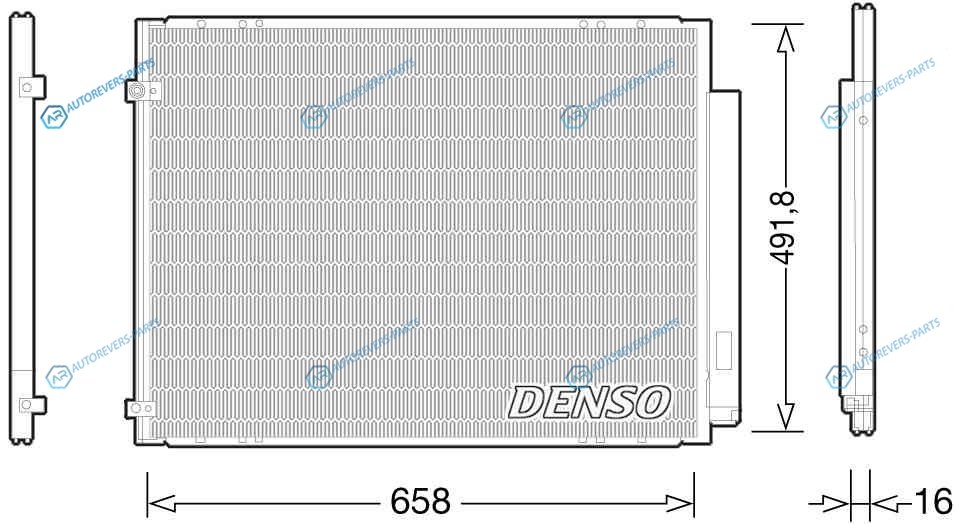 DCN51010 Радиатор кондиционера DENSO