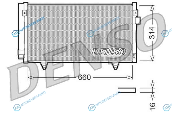 DCN36003 Радиатор кондиционера DENSO
