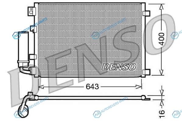 DCN46002 Радиатор кондиционера DENSO