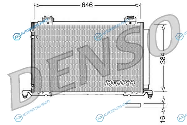 DCN50026 Радиатор кондиционера DENSO