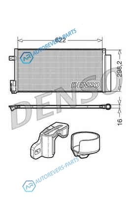 DCN13110 Радиатор кондиционера DENSO