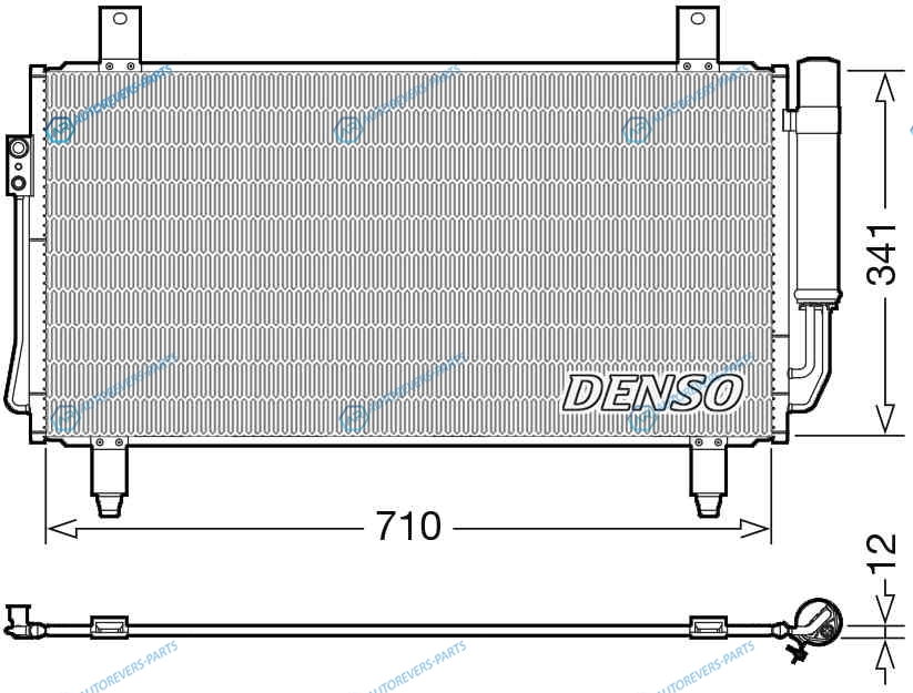 DCN45006 Радиатор кондиционера DENSO