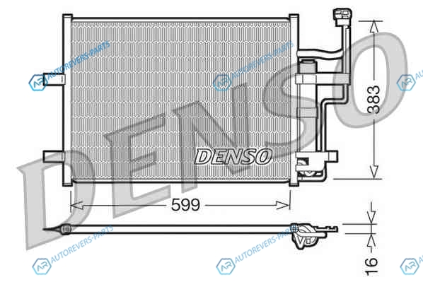 DCN44003 Радиатор кондиционера DENSO