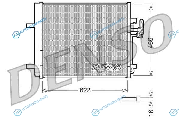 DCN10016 Радиатор кондиционера DENSO