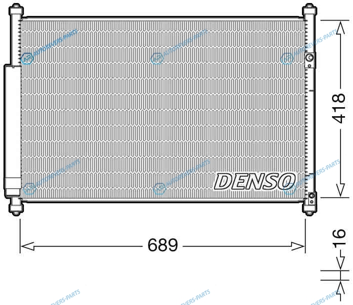 DCN47006 Радиатор кондиционера DENSO