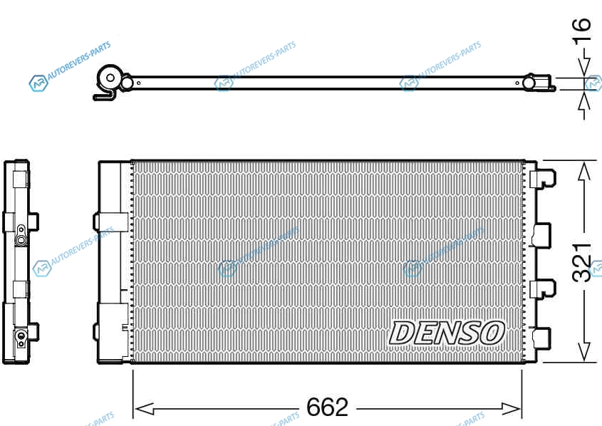 DCN37003 Радиатор кондиционера DENSO