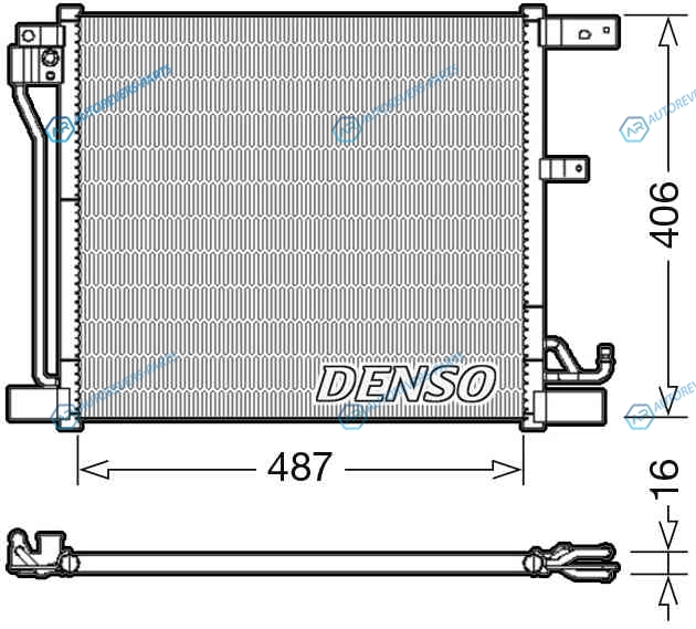 DCN46018 Радиатор кондиционера DENSO