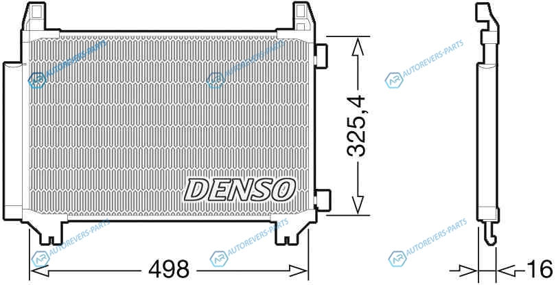 DCN50028 Радиатор кондиционера DENSO