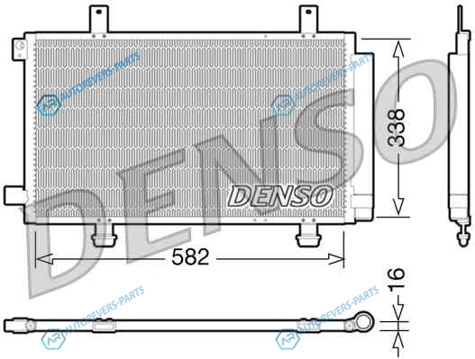 DCN47002 Радиатор кондиционера DENSO