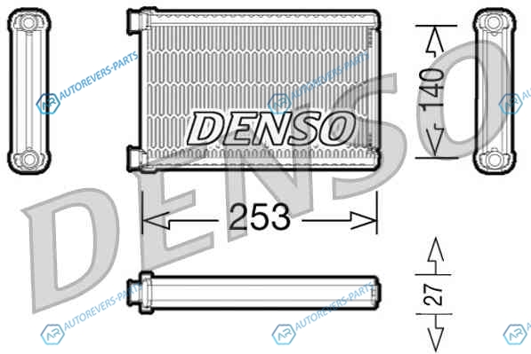 DRR05005 Радиатор отопителя DENSO