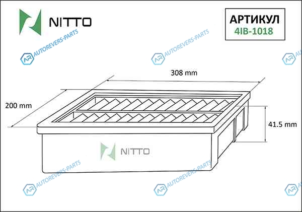 4IB-1018 Фильтр воздушный Nitto