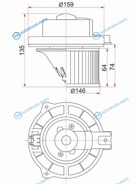 ST-MR315962 Мотор отопителя салона MITSUBISHI PAJEROMONTERO SPORT 96-08CHALLENGER K9 96-01(LHD)