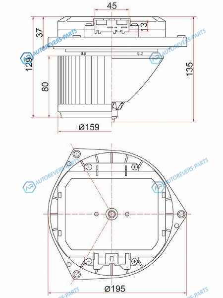 ST-27225-JK60B Мотор отопителя салона NISSAN TEANA 08-MURANO 03-MAXIMA 08-GT-R 08-PATHFINDER 14-INFINITY FX35