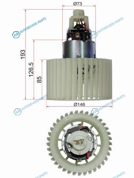 ST-4A0959101A Мотор отопителя салона AUDI 100 90-94AUDI A6 94-97