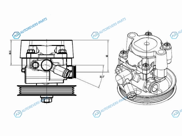 ST-VP11 Насос ГУР TOYOTA HARRIER MCU35LEXUS RX300 03-06