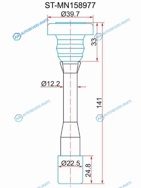 ST-MN158977 Наконечник катушки MITSUBISHI 4G634G634G934G92 (MD362907)