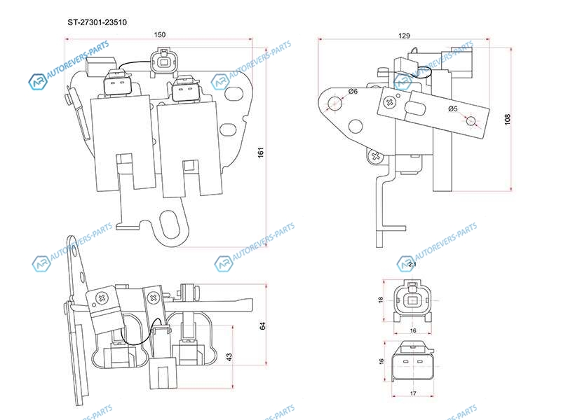 ST-27301-23510 Катушка зажигания HYUNDAI ELANTRAI30 08-12