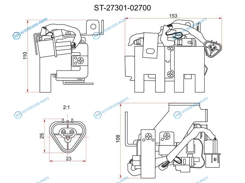 ST-27301-02700 Катушка зажигания HYUNDAI I10KIA PICANTO 04-11