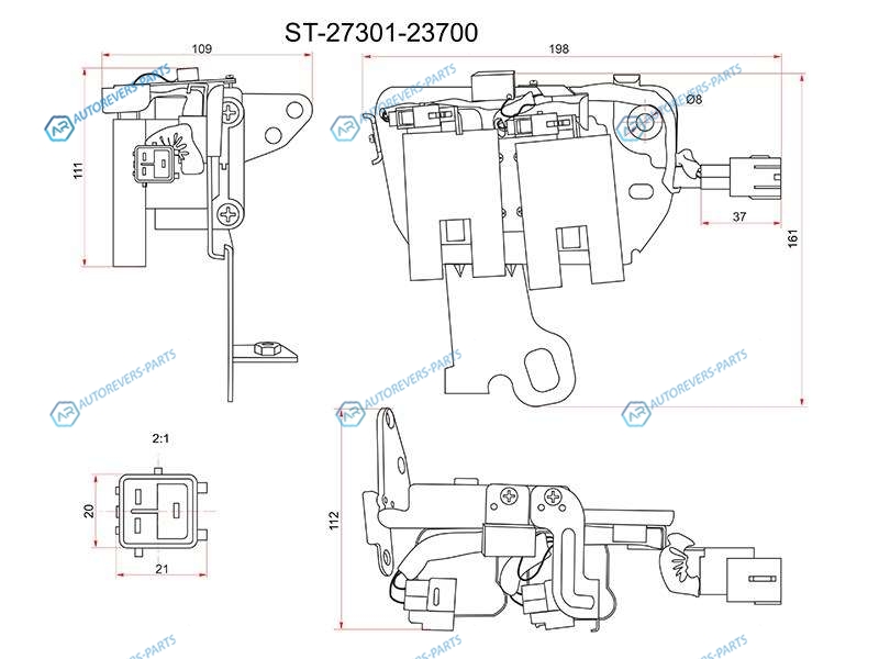 ST-27301-23700 Катушка зажигания KIA CERATO 04-SPORTAGE 04- HYUNDAI ELANTRA 00-06TUCSON 04-10