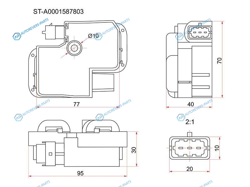 ST-A0001587803 Катушка зажигания MERCEDES B W245C W203E W211ML W163E S211