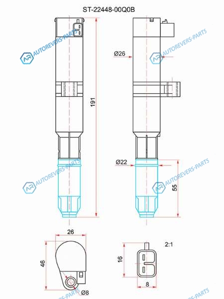 ST-22448-00Q0B Катушка зажигания NISSAN ALMERA 12-