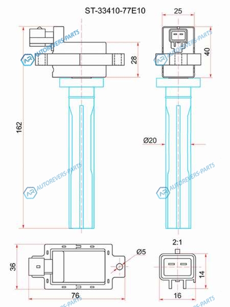 ST-33410-77E10 Катушка зажигания SUZUKI GRAND VITARA 05- J20AVITARA 94-98 H20A