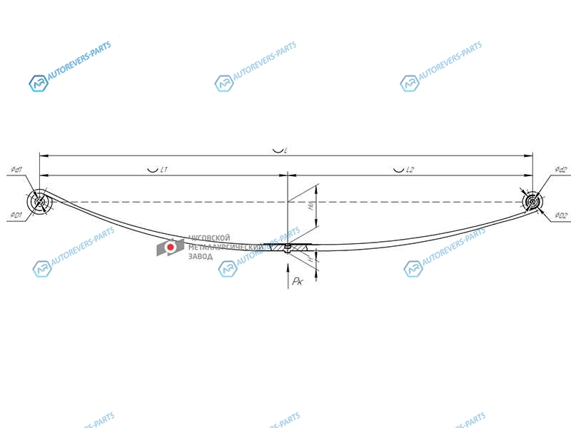 801801RN-2912012-10 Рессора задняя RENAULT MASTER III 11-
