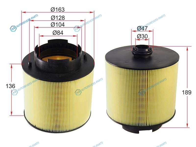 ST-4F0133843 Фильтр воздушный AUDI A6 05-11ALLROAD 06-11