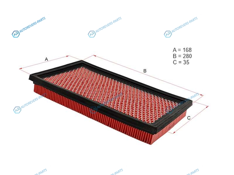 HSAF0023 Фильтр воздушный NISSAN ALMERA 00-11PATHFINDER II 97-04PRIMERA 90-TEANA 03-