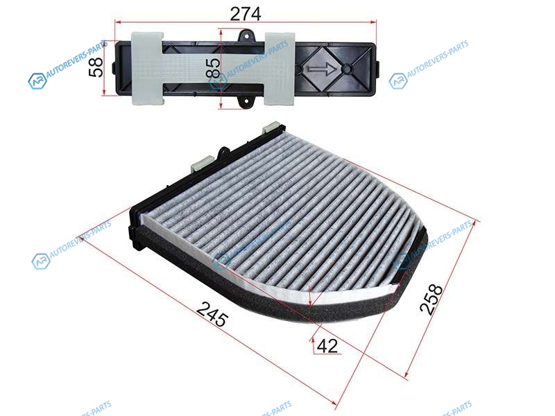ST-A2048300018 Фильтр салона MERCEDES C-CLASS W203W204207W212X204 угольный