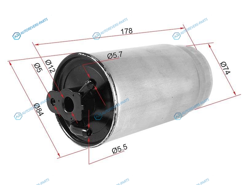 ST-13327787825 Фильтр топливный BMW 3 E46 330d M575 E39 520dX5 E53 3.0d