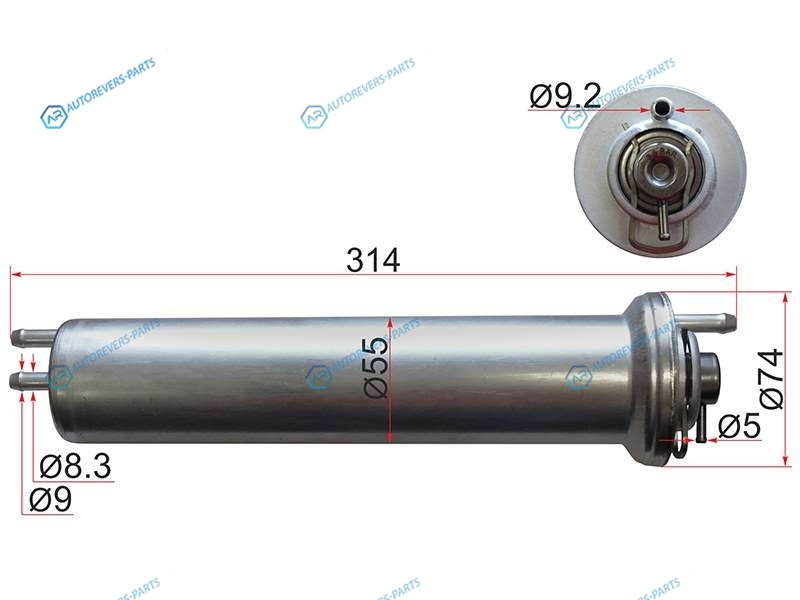 ST-13321709535 Фильтр топливный BMW 5-SERIES E39 96-047-SERIES E38 96-01X5 00-06