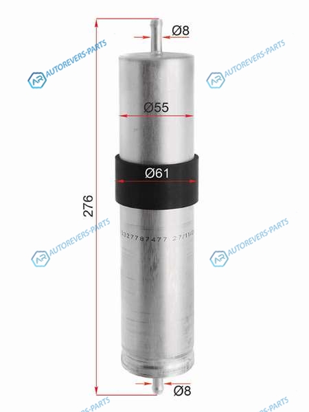 ST-13327787477 Фильтр топливный BMW X5 3.0 03-06 DIESEL