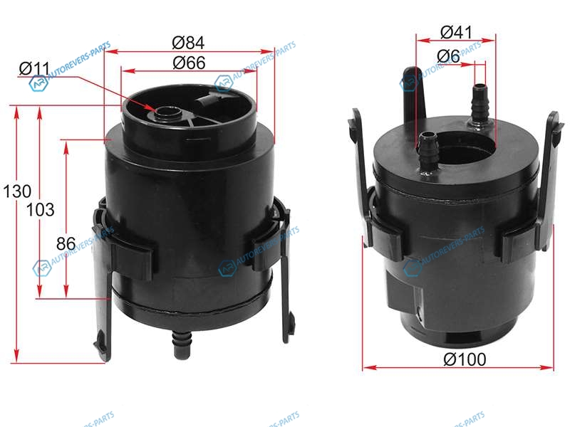 ST-23300-0D020 Фильтр топливный TOYOTA AVENSIS 03-08COROLLA 01-07 12AZFSE14ZZFE